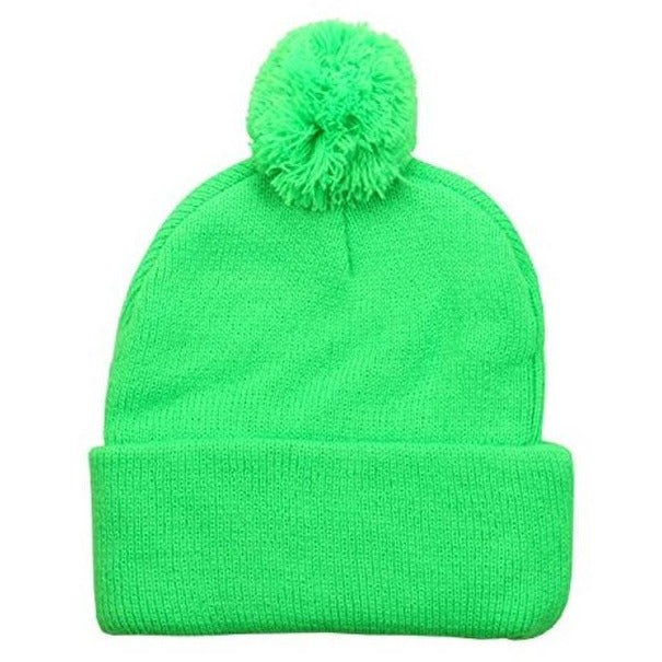 Block S Brawny Cuff Beanie with Pom