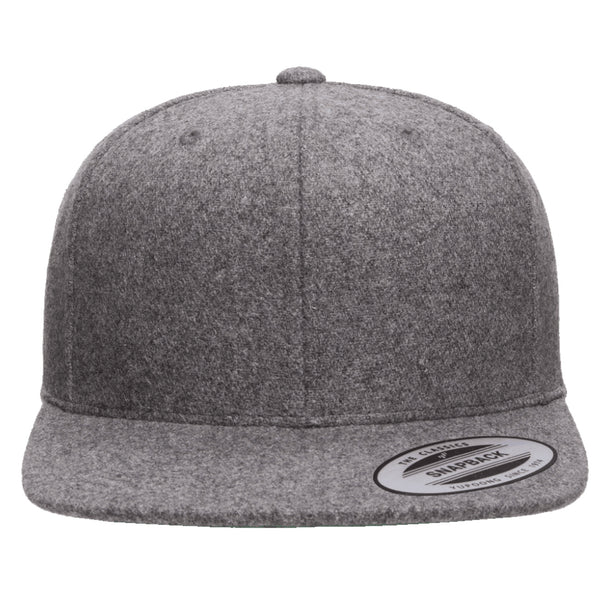 Flexfit Yupoong Classic Melton Wool Snapback Hat