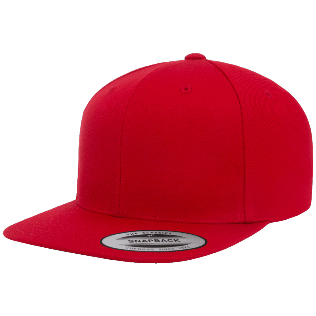 Classic Flat Bill Visor Blank Snapback Hat Cap with Adjustable Snaps
