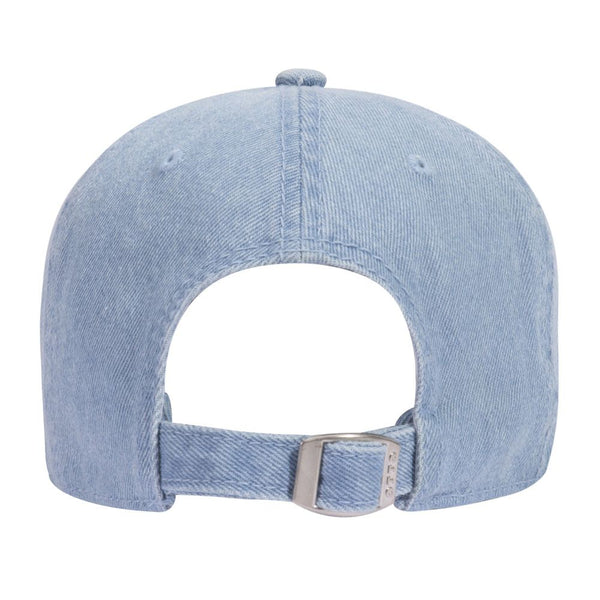 Garment Washed Pigment Dyed Denim Six Panel Low Profile Dad Hat