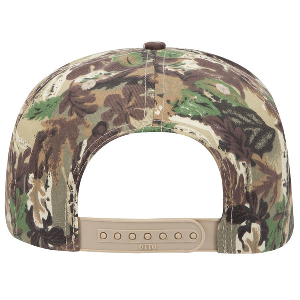 Camouflage Cotton Twill Low Crown Golf Style Snapback Cap