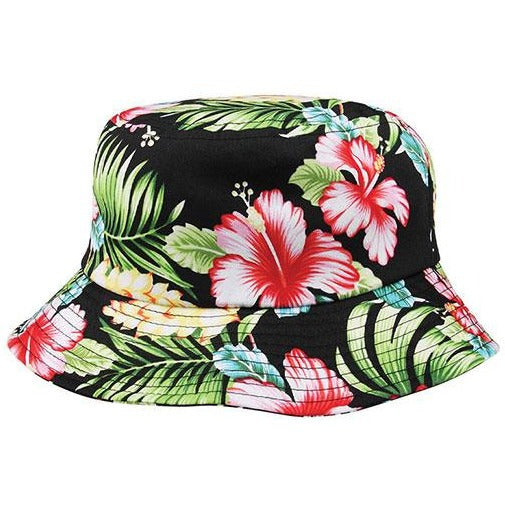 Cotton Floral Summer Bucket Hat