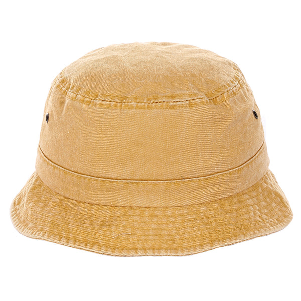 Pigment Dyed Twill Washed Ribbed Bucket Hat