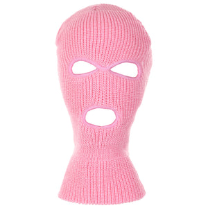 Winter Acrylic Knitted 3-Hole Ski Mask