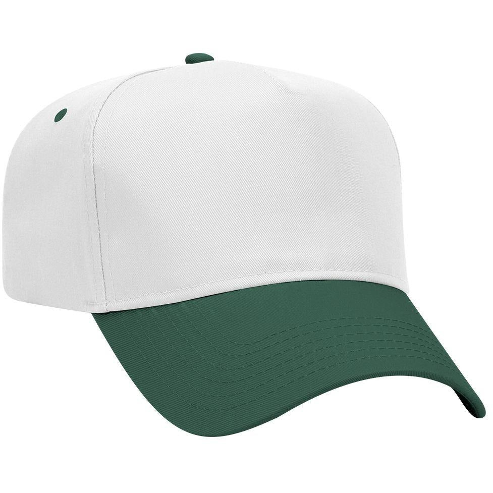 Green and white baseball cap hotsell