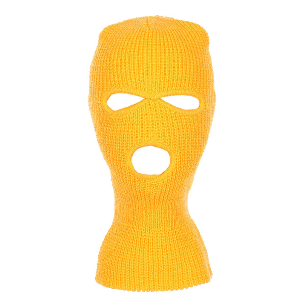 Winter Acrylic Knitted 1-Hole Zip-Up Reflector Ski Mask – 2040USA