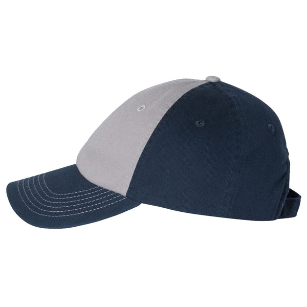 Adult Bio-Washed Cotton Unstructured Dad Hat w/ Adjustable Strapback