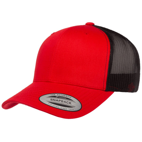 Custom Embroidered Bill on Flexfit Trucker Mesh Hat – 2040USA