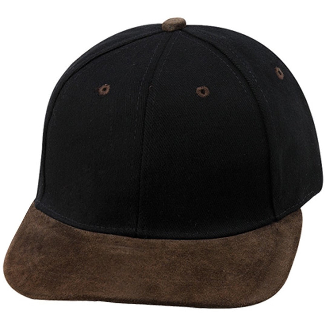 Low Profile Heavy Brushed Cotton Twill Flat Bill Strapback Hat
